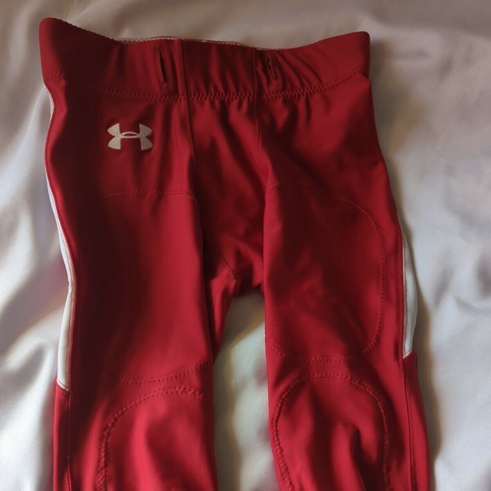 Under Armour Red/White Football Pants Adult Large